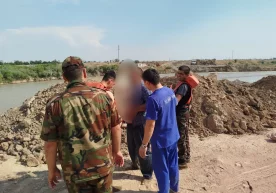 Чирчиқ дарёсида ҳушсиз ҳолда оқиб кетаётган фуқаро қутқариб қолинди фото