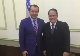 Ozodbek Nazarbekov Filippin elchisi Vilfredo Santozani qabul qildi фото