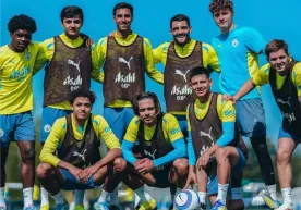 "Manchester City" oyuncuları "Aston Villa" maçına hazırlanıyor. фото