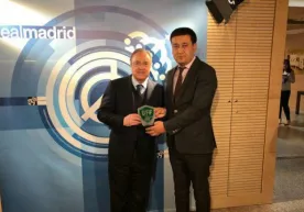 O‘FF Prezidenti Umid Ahmadjonov Florentino Peres bilan uchrashdi фото