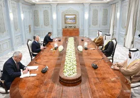 Shavkat Mirziyoyev BAA Hukumat vazirini qabul qildi фото