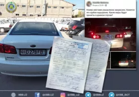 Kameralarni chalg‘itish uchun mashinasi davlat raqamini bo‘yagan haydovchiga chora ko‘rildi фото
