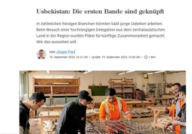 Germaniyada O‘zbekistondan ishchilar jalb qilinishi mumkin bo‘lgan sohalar aytildi фото