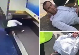 Аэропортдаги текширувлардан қочиб (Видео) фото