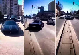 «Moyka»dan chiqishi bilan avariya uchragan Ferrari (video) фото