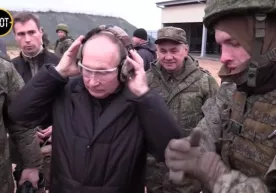Путин уруш бошидан буён илк марта полигонга бориб, снайпердан отиб кўрди фото