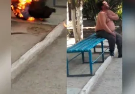Nima sababdan Surxondaryoda hokimiyat binosi oldida tadbirkor oʻziga oʻt qoʻydi (video) фото