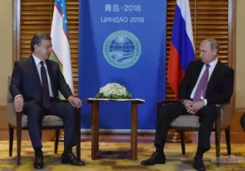 Shavkat Mirziyoyev Vladimir Putin bilan uchrashdi фото