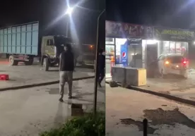 Жиззахда маст ҳайдовчи жанжалдан кейин “КамАЗ”да савдо дўконини бузиб ташлади фото