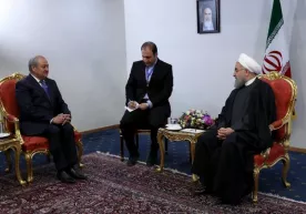 Abdulaziz Komilov Eron prezidenti bilan uchrashdi фото