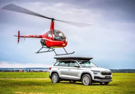 Skoda Kodiaq’ning tom qismiga vertolyot qo‘ndirildi (video) фото