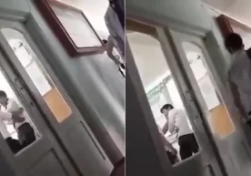 O‘zbekistonda o‘qituvchi o‘z o‘quvchisini ayovsiz kaltakladi (video) фото