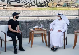 Telegram asoschisi Pavel Durov Dubay valiahd shahzodasi bilan uchrashdi фото