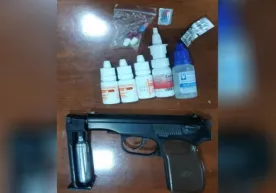 Тошкентда ёнида пневматик пистолет ва тропикамид олиб юрган шахс ушланди фото