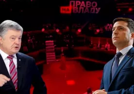 Poroshenko va Zelenskiyning o‘zaro tortishuvi videosi фото
