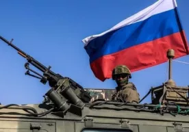 Россия Мудофаа вазирлиги Харковдаги бир қишлоқда назорат ўрнатганини эълон қилди фото