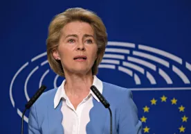 Еврокомиссия раҳбарининг видеомурожаатидан урушда 100 минг украиналик аскар ҳалок бўлгани ҳақидаги гаплар кесиб ташланди фото