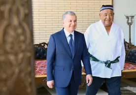 Президент «Уста Юсуфжон наққош» оилавий корхонасида бўлди фото