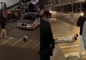 Тошкентда пиёдалар ўтиш жойидан плёнкага ўралган ҳолда думалаган йигитлар 10 суткага қамалди фото