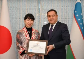 The famous Japanese singer was appointed "Ambassador of Uzbek culture" фото