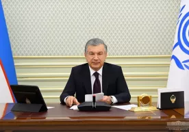 Шавкат Мирзиёев Иқтисодий ҳамкорлик ташкилотининг 14-саммитида иштирок этиб, нутқ сўзлади фото