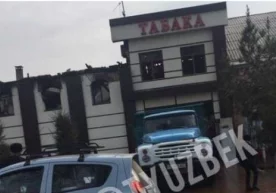 Yangiyo‘ldagi kafe batamom yonib kul bo‘ldi (video) фото