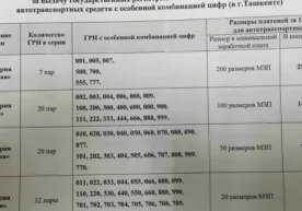 Ўзбекистонда автомобиллар учун «олтин» рақамлар сотувга чиқдими? фото