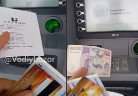 Наманганда банкомат 10 минг ўрнига 50 минг сўмлик купюра чиқараётгани бўйича изоҳ берилди фото
