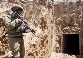 The Israeli army attacked the Hezbollah tunnel фото