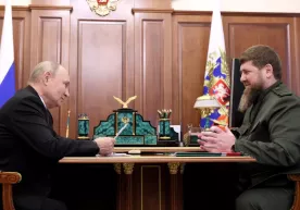 Ramzan Qodirov Kremlda Putin bilan uchrashdi фото