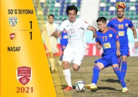 Superliga. "Nasaf" Jizzaxda "So‘g‘diyona" bilan durang o‘ynadi фото