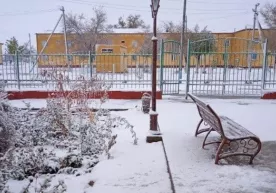 Qoraqalpog‘istonda birinchi qor yog‘di фото