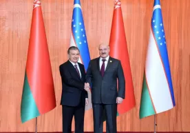 Shavkat Mirziyoyev Pekinda Aleksandr Lukashenko bilan uchrashdi (foto) фото
