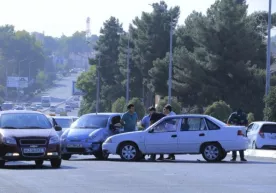 Самарқандда Nexia ва Matiz тўқнашуви туфайли тирбандлик юзага келди (фото) фото