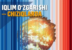 “Iqlim o‘zgarishi ko‘rpachasi” – oddiy grafik chiziqlar global isish ramziga aylandi фото