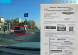 UZB рақамли Toyota ҳайдовчиси қарама-қарши йўналишда ҳаракатлангани учун жаримага тортилди фото