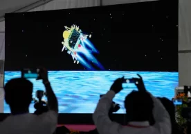 Hindistonning “Chandrayaan-3” stansiyasi Oyga muvaffaqiyatli qo‘ndi (video) фото