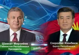 Шавкат Мирзиёев Қирғизистон президенти билан мулоқот қилди фото