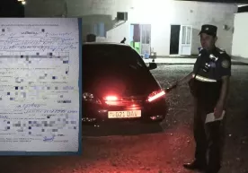 Қамаши ҳокимининг хизмат автомобили жарима майдонига жойлаштирилди фото