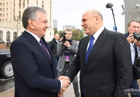 Shavkat Mirziyoyev Mixail Mishustin bilan muzokara o‘tkazdi фото