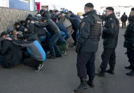 Хабаровскда 70 қирғиз ва 20 ўзбек ҳайдовчилари ОМОН тарафидан калтакланди фото