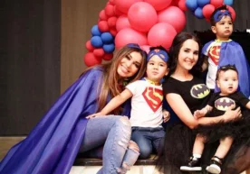 Rayhon egizaklarining tug‘ilgan kunini nishonladi (Foto) фото