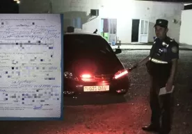 Қамаши ҳокимининг хизмат автомобили жарима майдонига жойлаштирилди фото