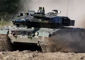 Rossiya harbiylari Germaniyaning "Leopard" tanklarini qo‘lga kiritdi (video) фото