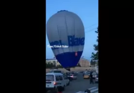 Samarqanddagi havo sharlaridan biri qulab tushdi (video) фото