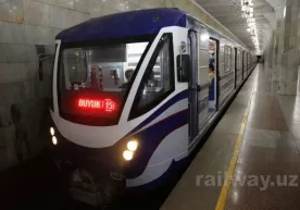 Toshkent metrosiga modernizatsiya qilingan vagonlarning yangi partiyasi qoʻyilmoqda (foto) фото