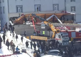 Turkiyada kafening tomi qorni ko‘tara olmay qulab tushdi... фото