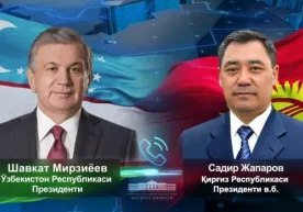 Шавкат Мирзиёев ва Садир Жапаров телефон орқали мулоқот қилди фото