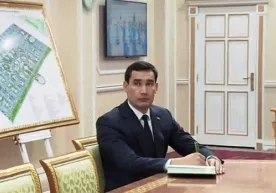 Бердимуҳамедов ўз ўғлини иқтисодиёт ва қурилиш вазири этиб тайинлади фото