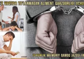 Sud jarayonida qarzdor 40 mln. so‘m aliment pullarini to‘ladi фото